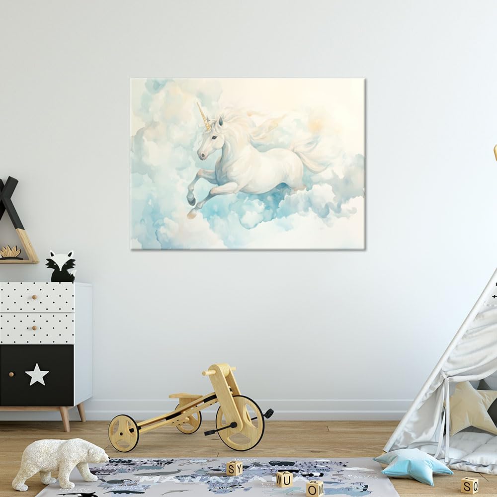 Feeby Stampe Da Parete - Per bambini - Peonia tulipano fiori - 90x60 cm - Quadro su Tela Non Tessuta - Decorazioni stanza dei bambini