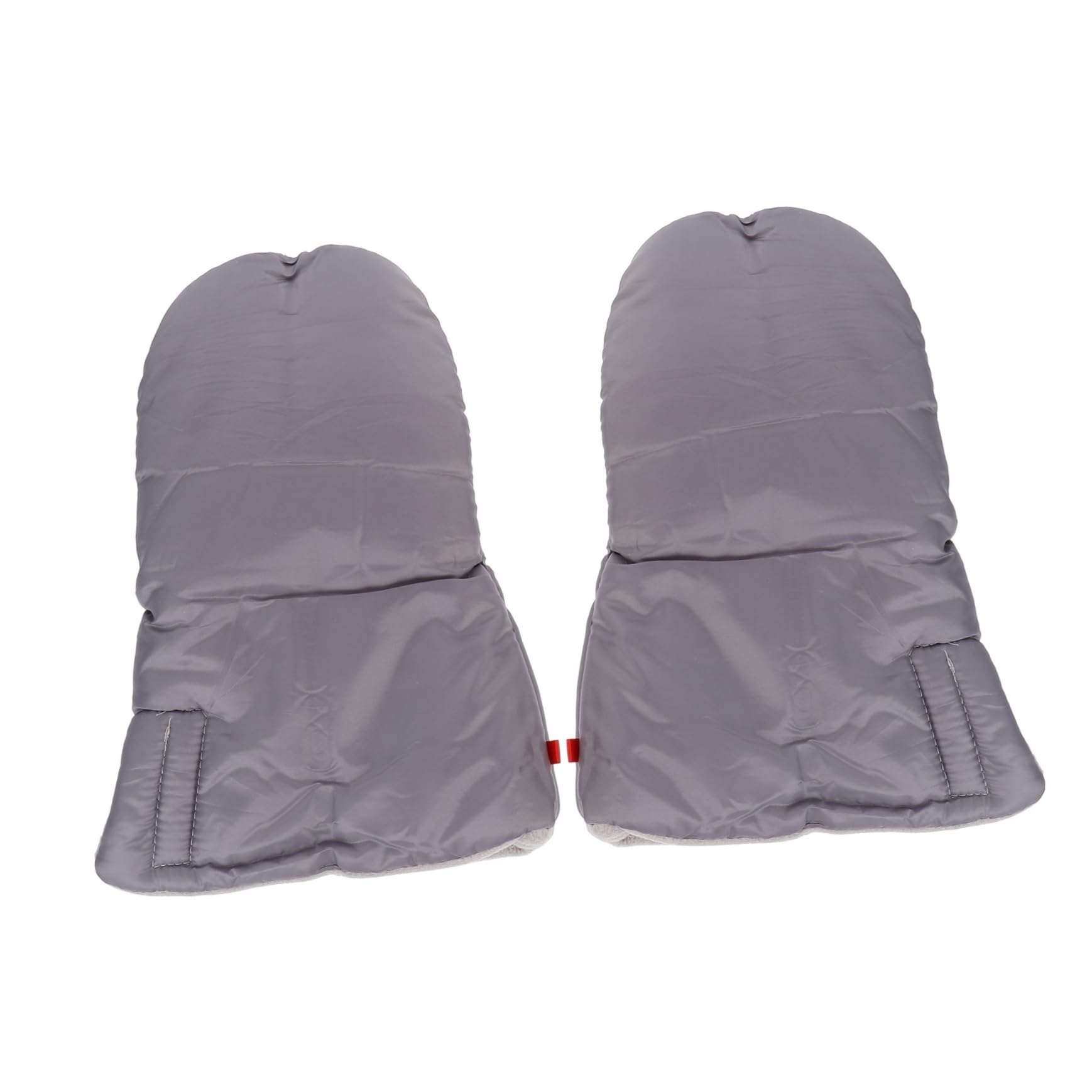 WOFASHPURET Baby Carriage Gloves Outdoor Windproof Gloves Extended Stroller Mittens Thick Fleece Grey