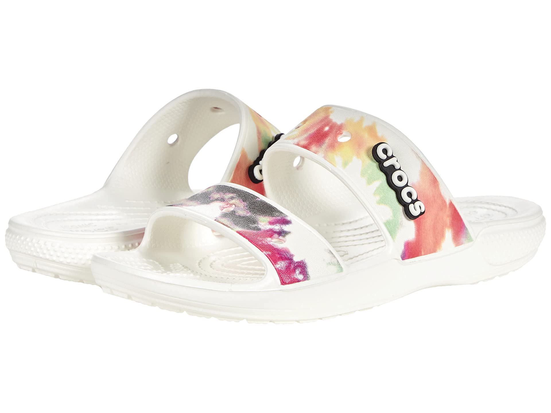 crocs Unisex Adult Classic Spray Dye Sandal WHI/MLTI White Slipper (208055-94S) (B09NMF1KTR) Amazon Price History, Amazon Price Tracker