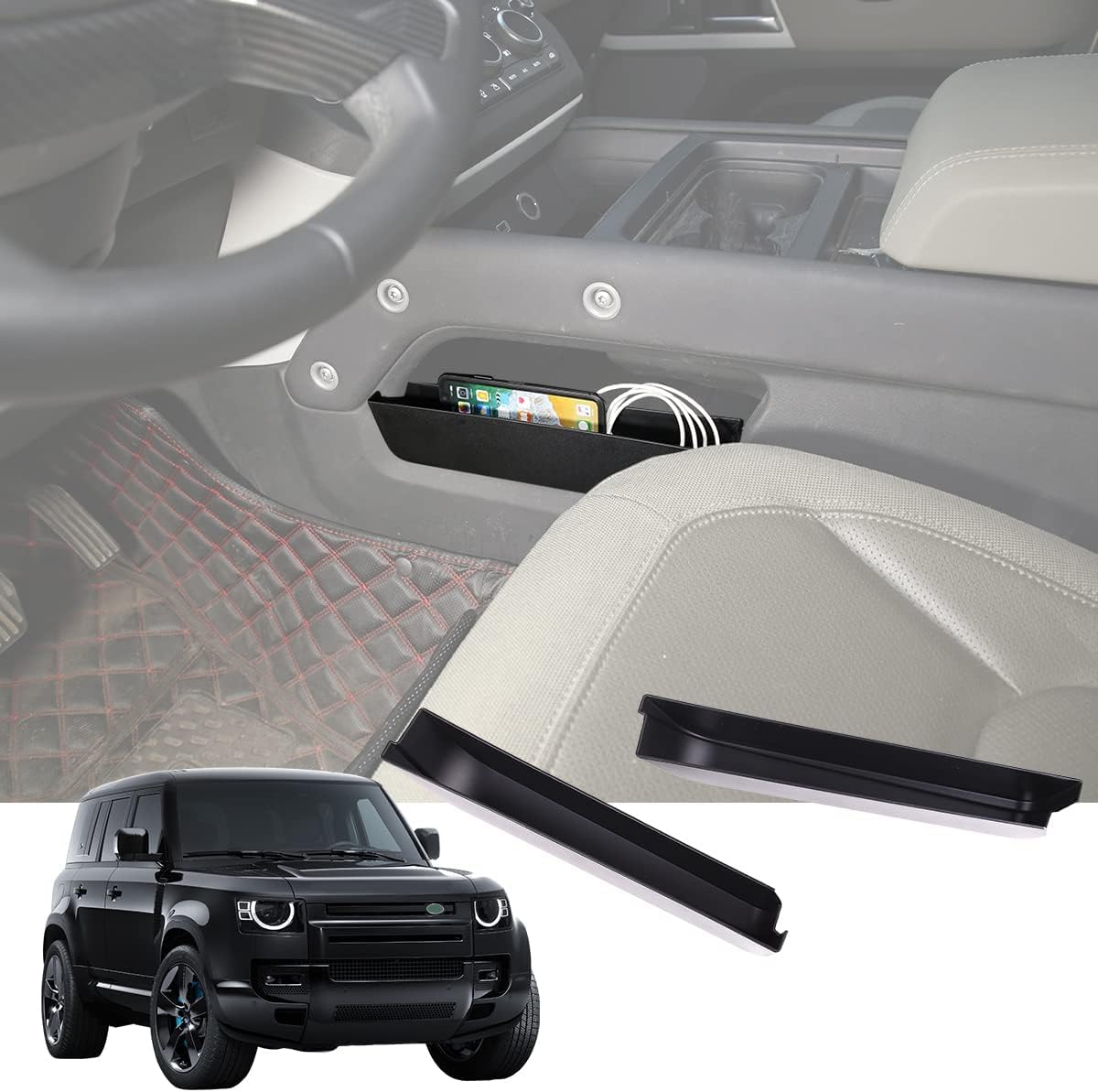 Vide-poche levier de vitesse Defender pour vos sorties outdoor