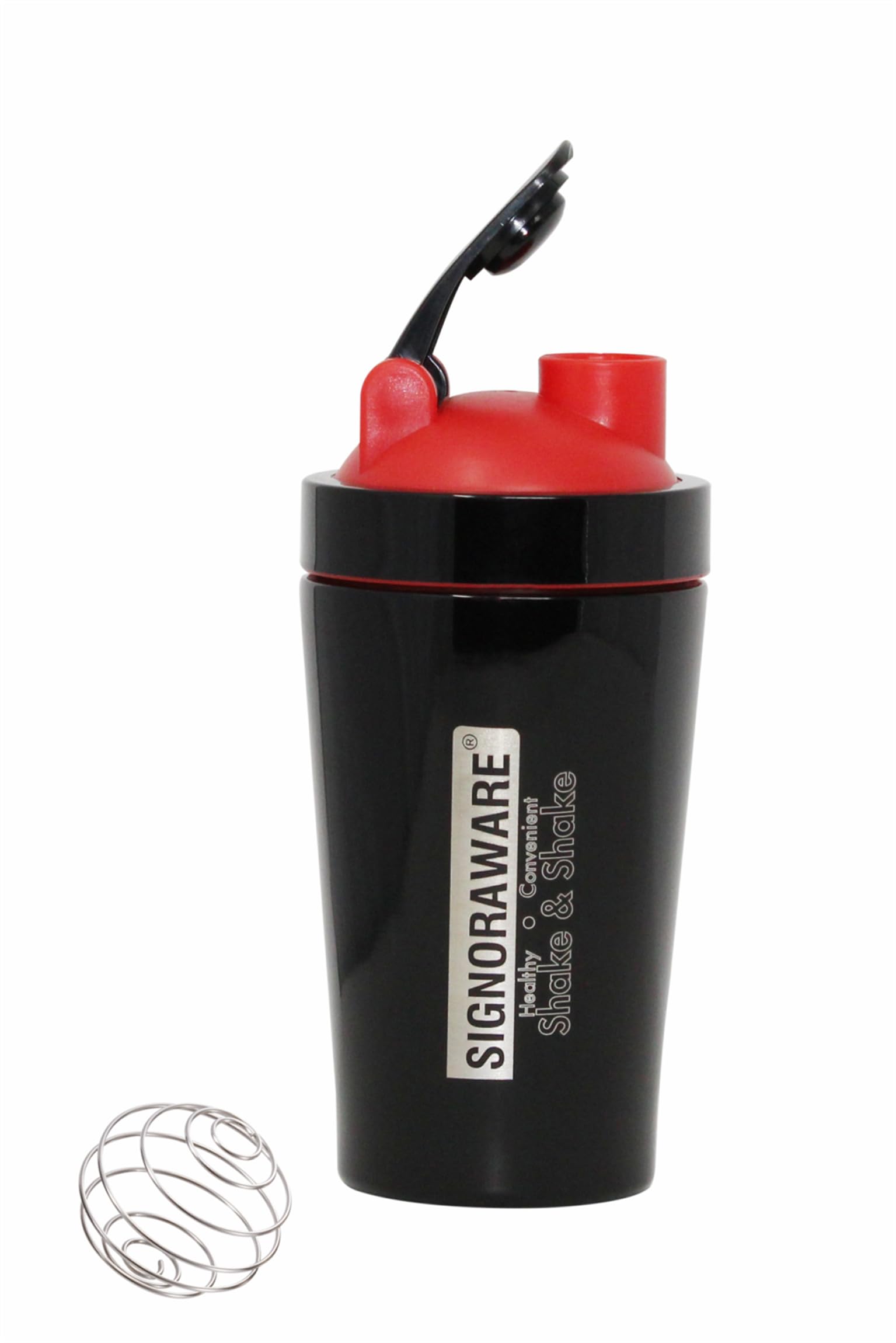 Signora Ware Charger Stainless Steel Protein Shaker Bottle for Pre-Post Workout | Water Bottle | Leakproof with Knob (750Ml | Matt Black | Set 1)-picture-10