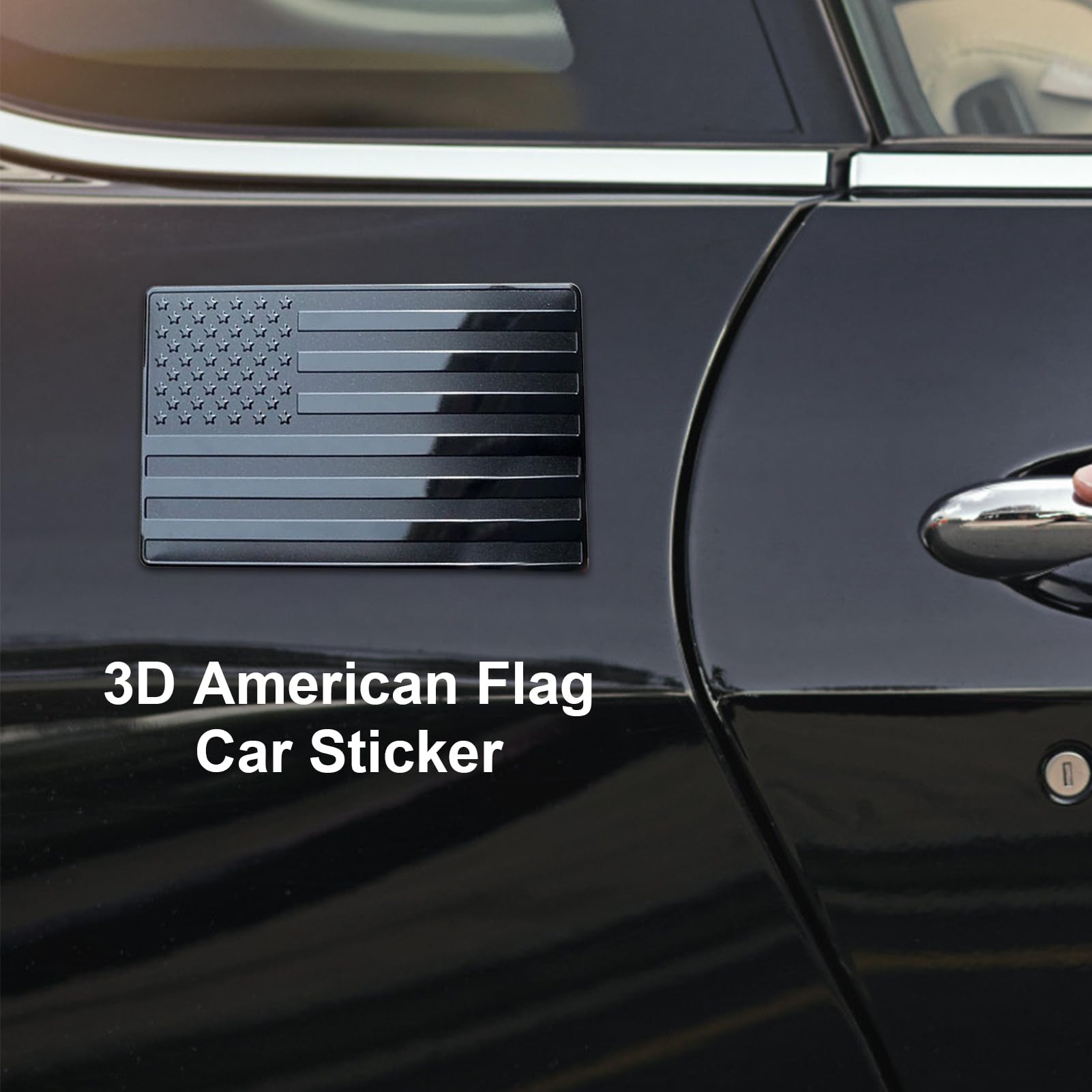 Adesivi per Auto con Bandiera degli Stati, Adesivi per finestrini con Bandiera degli Stati, 2 Adesivi patriottici, distintivi patriottici durevoli in