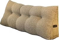 Vista 4 de Almohada triangular de cuña tamaño Queen, almohadas de lectura para sentarse en la cama, sofá, cojín de soporte de espalda, almohadas lumbares