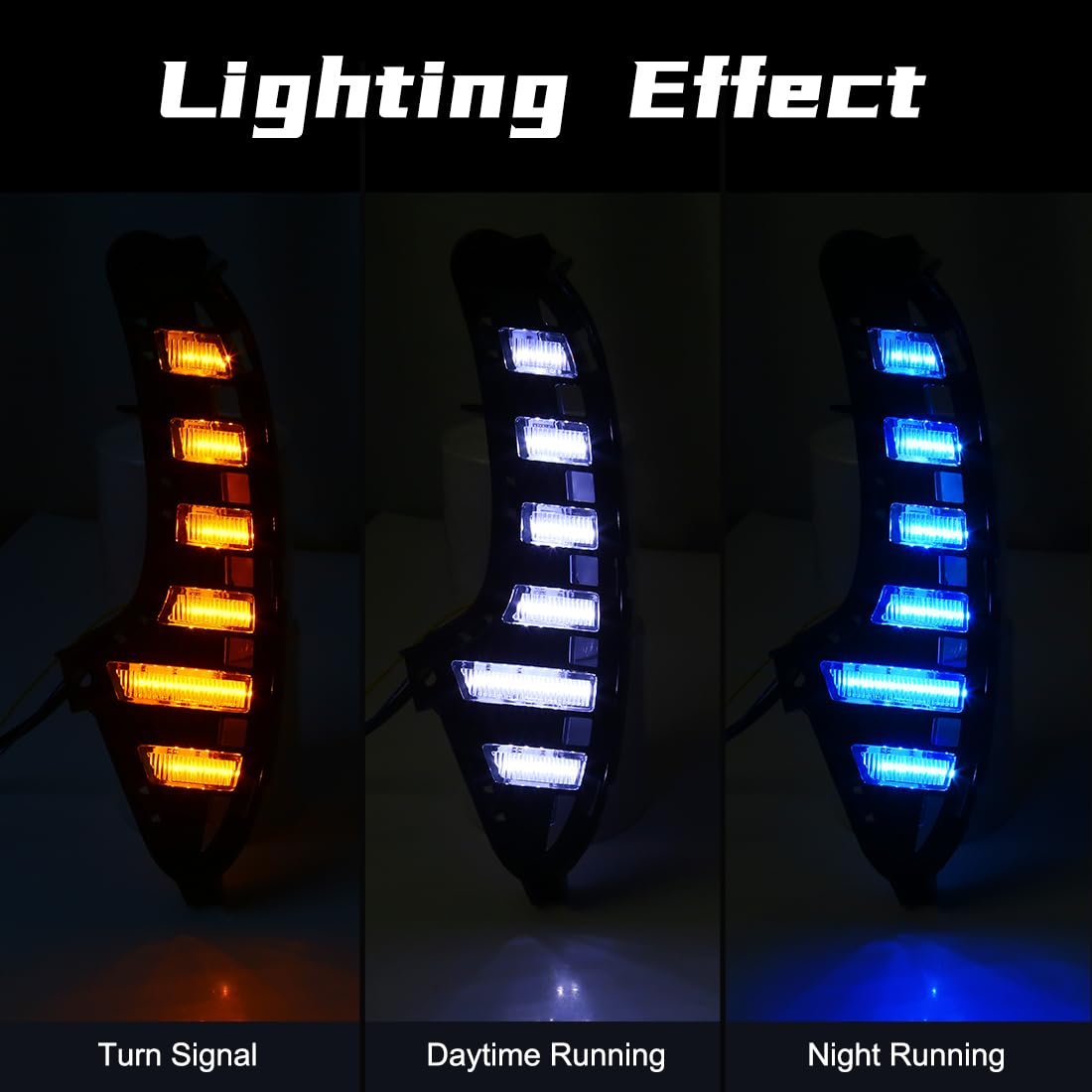 BAKUGO 2 Sztuk Led Światła Przeciwmgielne Do Jazdy Dziennej Drl Migające MG MG7 2023 2024