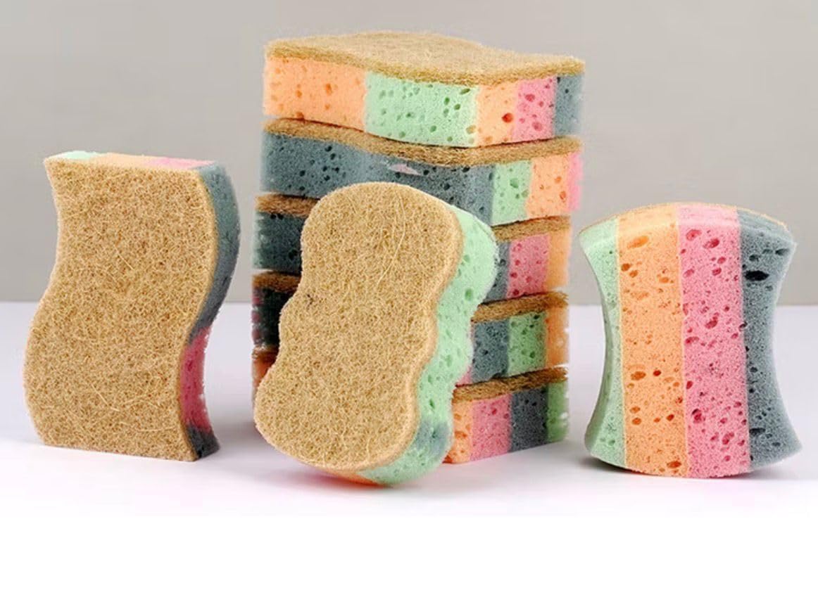 Rainbow Multipurpose USE Utensils Cleaning Sponge (2 PCS)-image-10