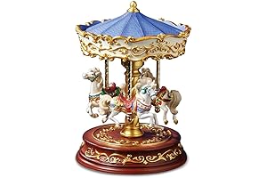 The San Francisco Music Box Company 3-Horse Carousel: A Timeless Ride