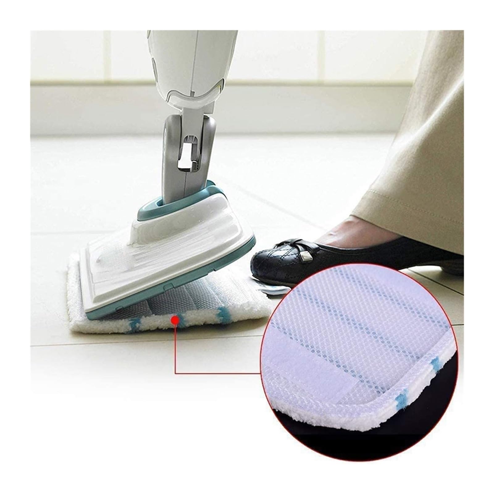 CobydA Panni di Pulizia di Ricambio in Microfibra.Compatibile con la Scopa a Vapore Black+Decker FSMP20, FSMH1321JMD, FSM1500, FSM1600, FSM1610.