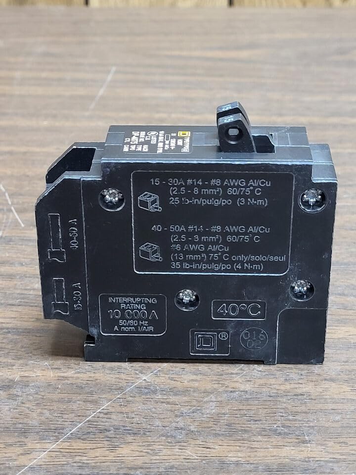 Square D HOMT1515 15 AMP Twin 1 Pole Tandem Circuit Breaker LOT of 2