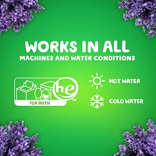 Gain + Aroma Boost Laundry Detergent Liquid Soap, Lavender Scent, 107 Loads, 154 Fl Oz, He Compatible #TOP2