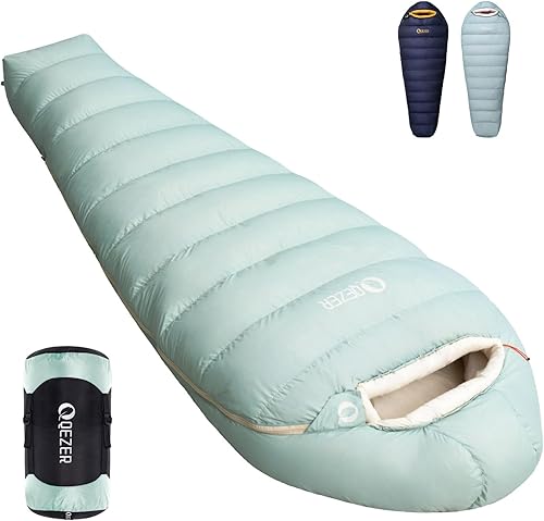Saco de dormir de plumón para adultos con relleno 620 Power Down Ultraligero Momia Saco de dormir