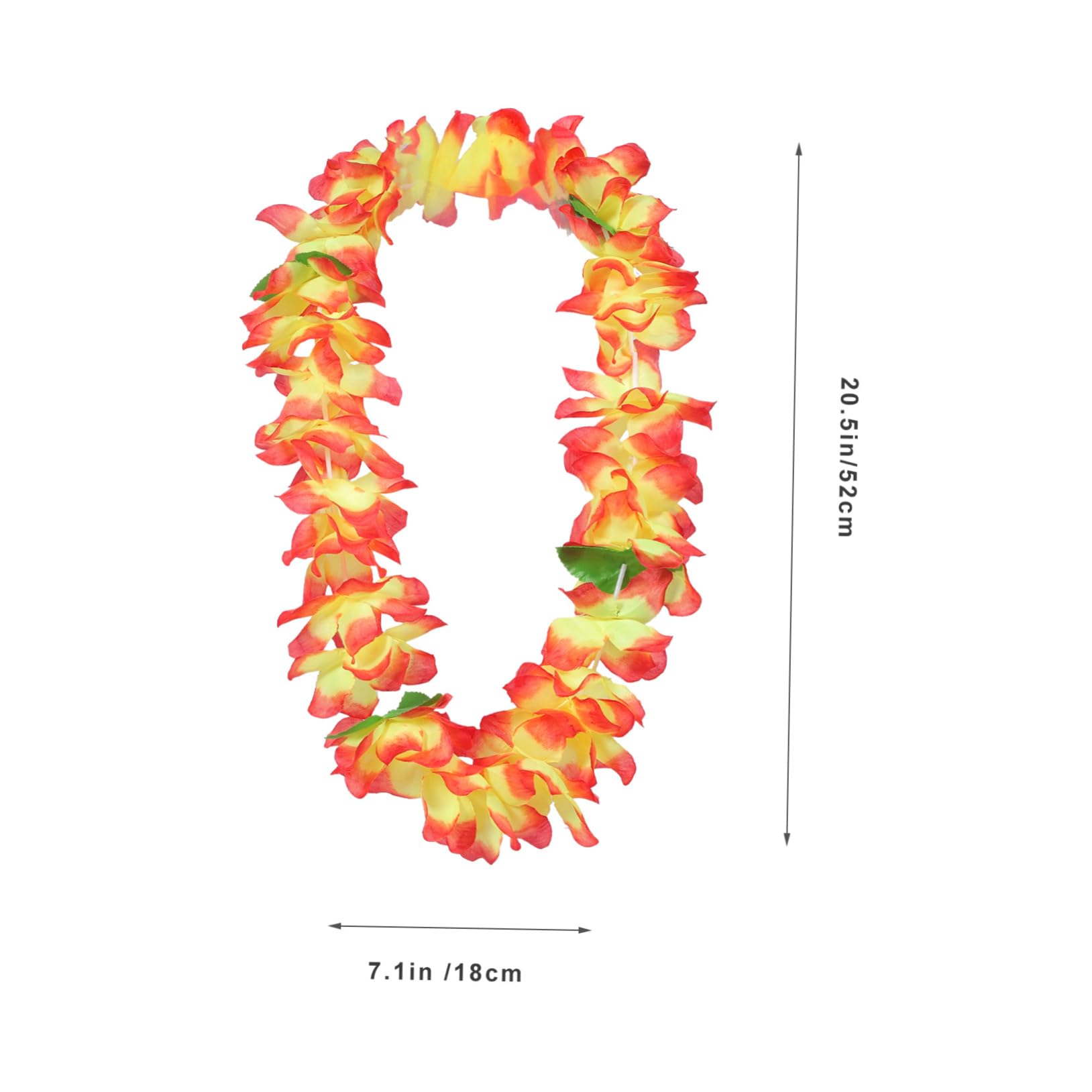 12piezas Collar Hawaiano Luau Collar De Guirnalda Floral De Fiesta Hawaiana Para Adultos
