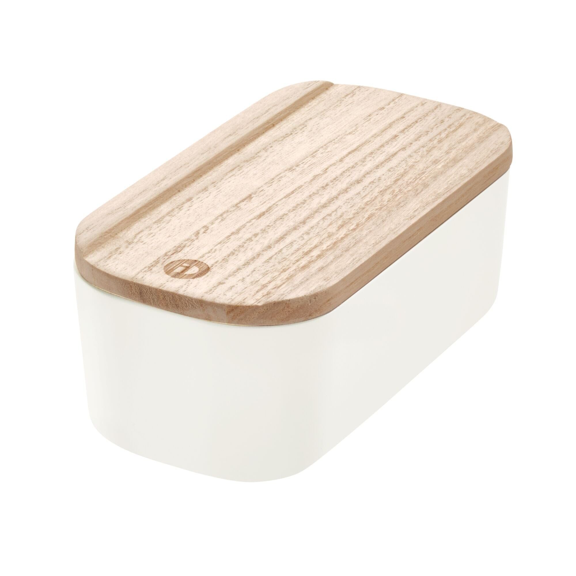 Inter DesignEco Storage Compact Bin, 3.6 x 7.2 2.4 inch Size, Coconut