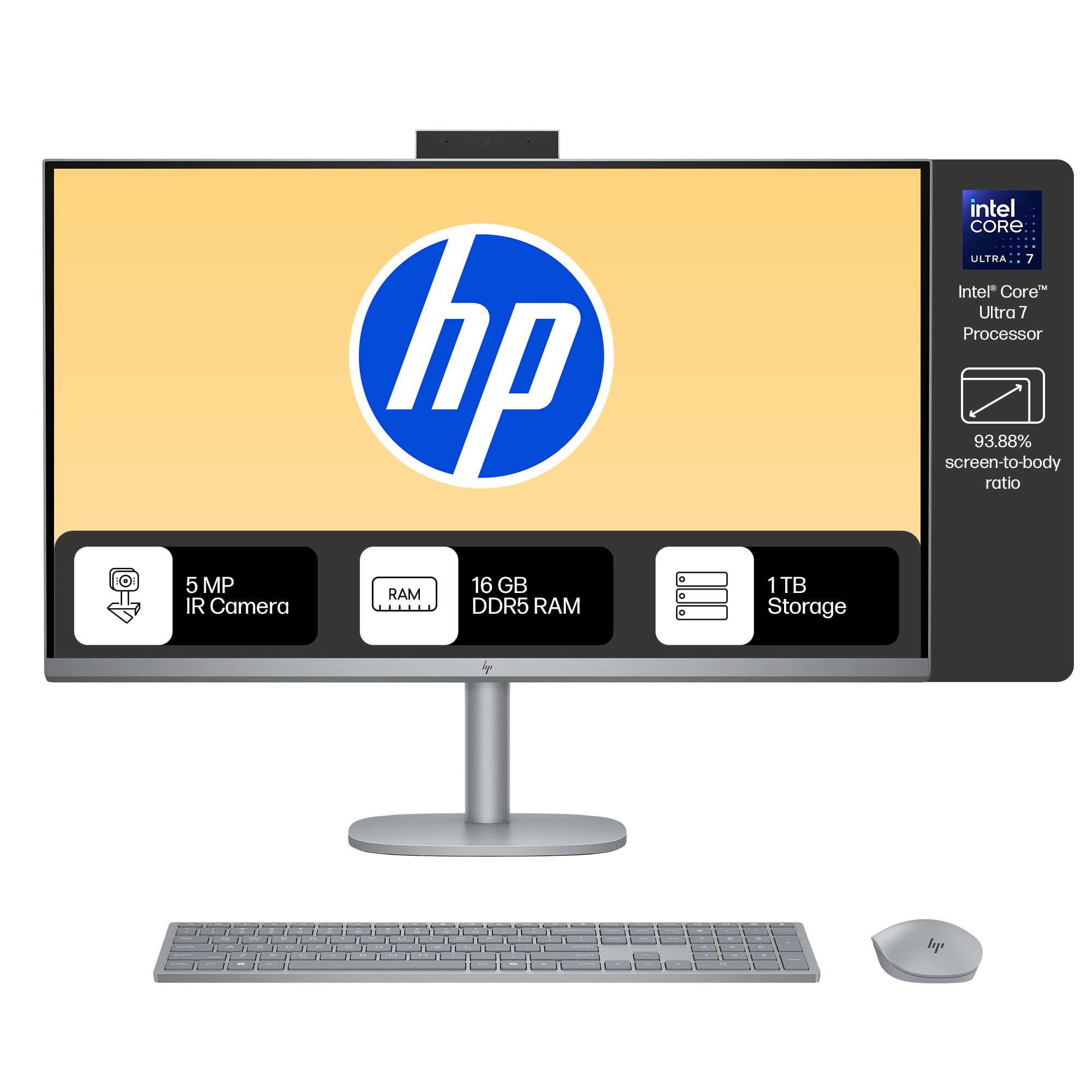HP OmniStudio X All in One, Intel Core Ultra 7 155H,(16GB DDR5,1TB SSD) 4K UHD (3840 x 2160), IPS, Anti-Glare, 550 nits,31.5inch(80.1cm), Win 11, Office24, Meteor Silver, 9.56kg, 32-c0075in-picture-38