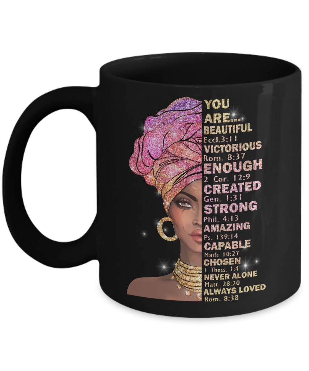 Generic, African American Mug Afrocentric Ceramic Coffee Cup Afro Black Women God Says You Are