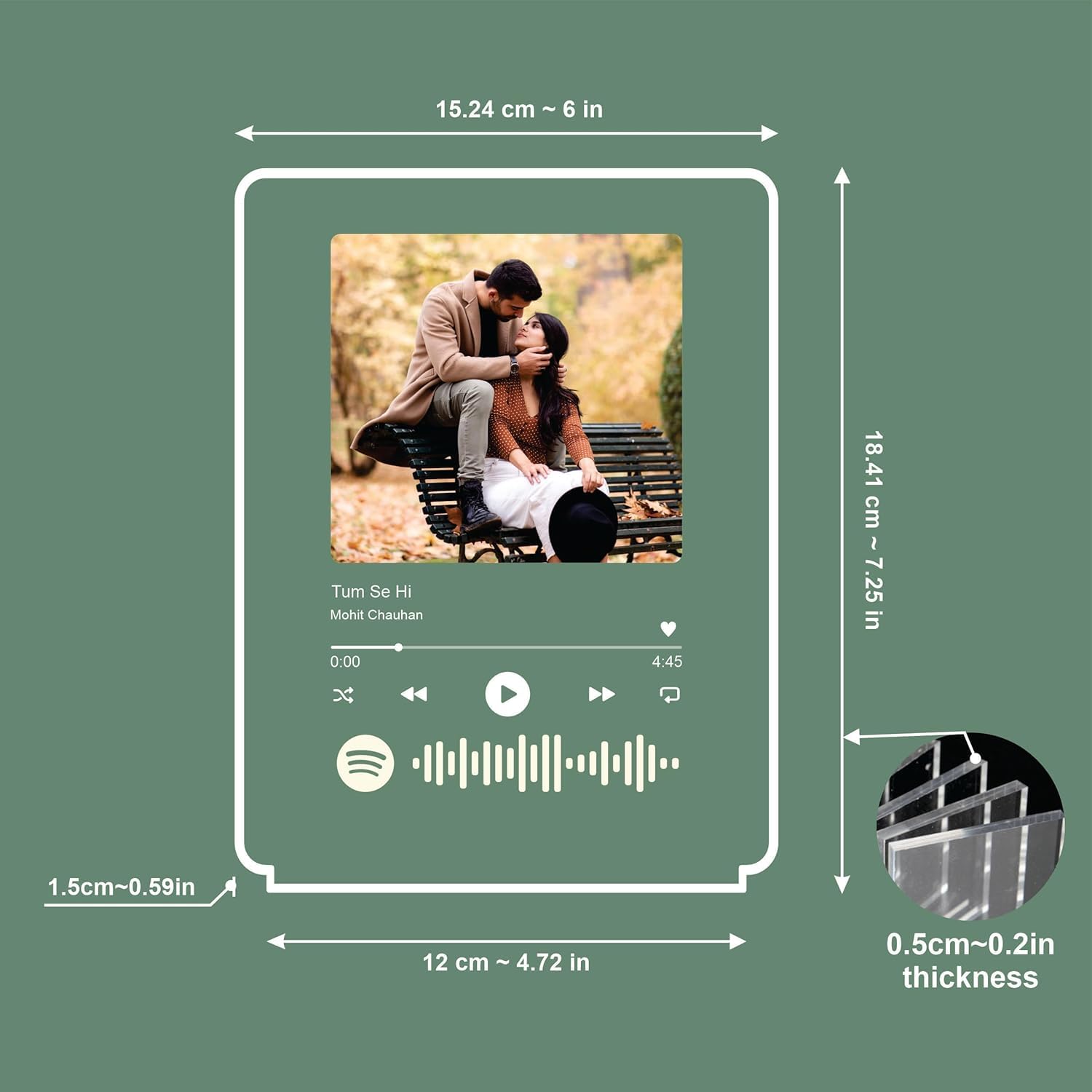 Personalized Spotify Photo Frame - Custom Music Gift -5