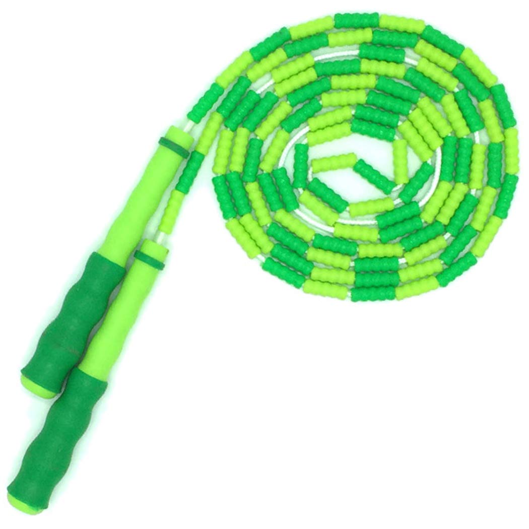 Sunmiy Soft Beaded Jump Rope Fitness Skipping Rope for Kids Men and Women