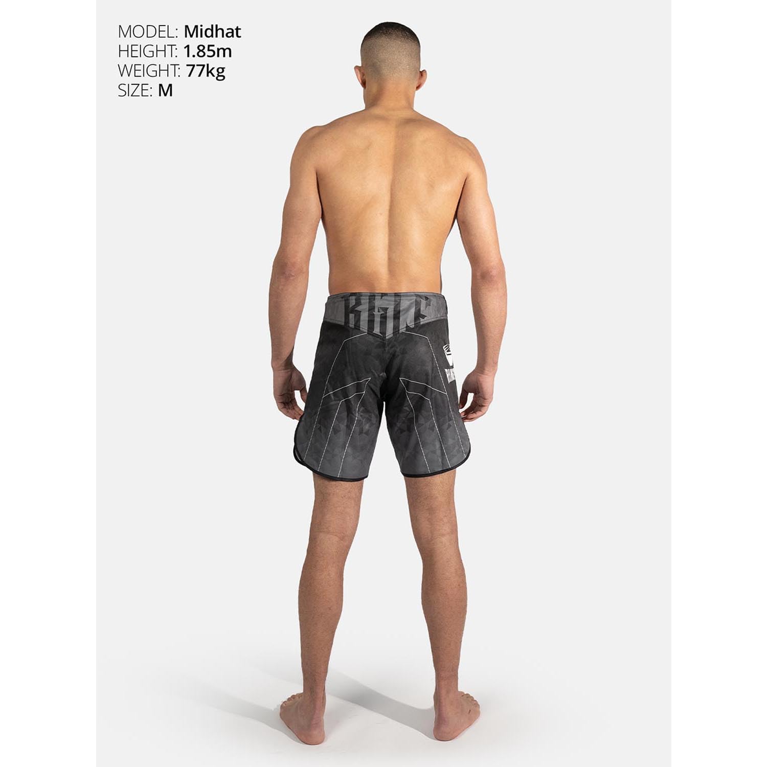 MMA Shorts, Transition, Schwarz-grau, Kickboxhose für Training & Wettkampf, Atmungsaktiv, Langlebig, Kampfsporthose für MMA, K1, Boxen