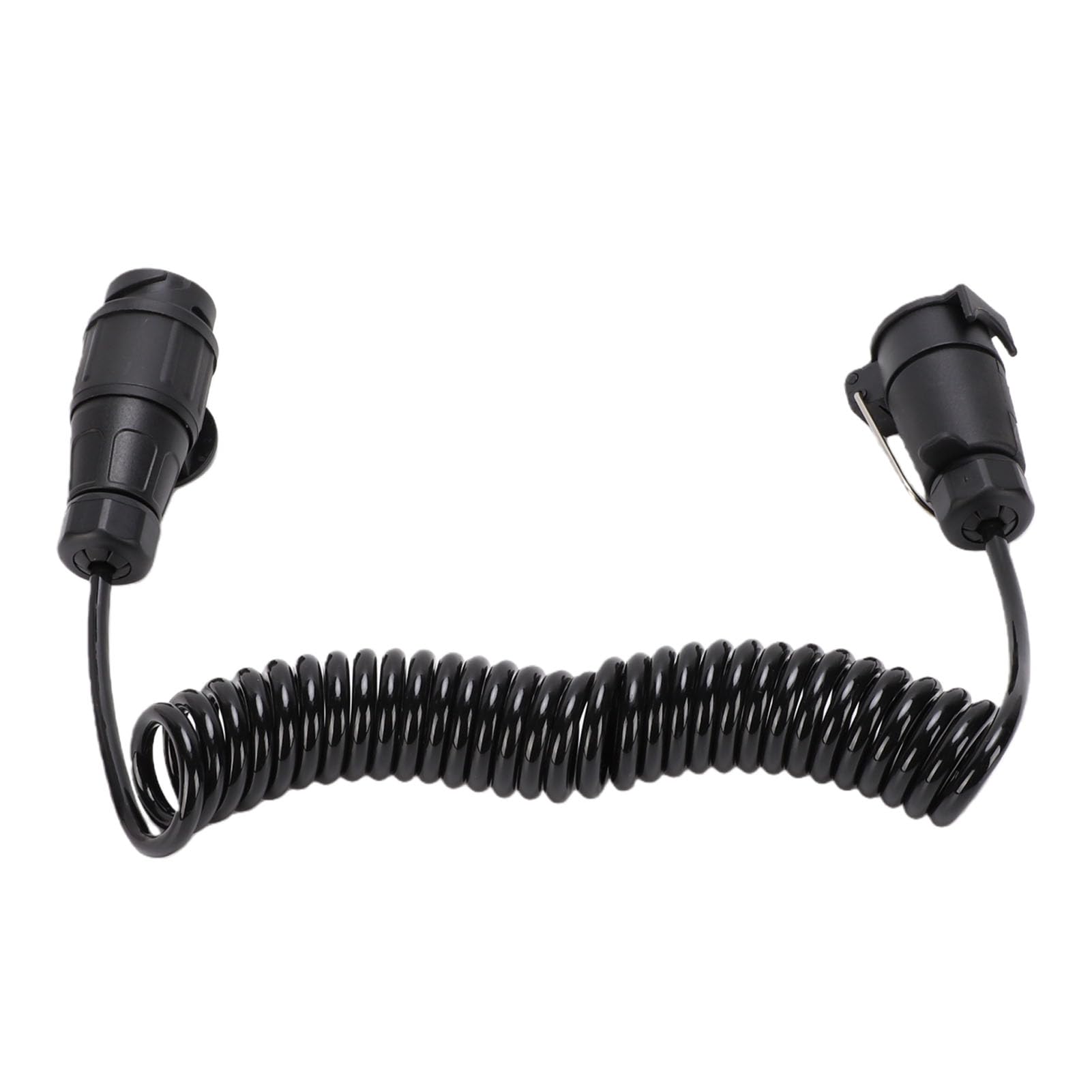 13-poliger Stecker auf 7-polige Steckdose, Anhänger-Verkabelungsadapter, 9,84 Fuß Langes Spiralverlängerungskabel, Robuster Universalstecker mit Plug & Play, Ideal für Wohnmobile, Anhänger und