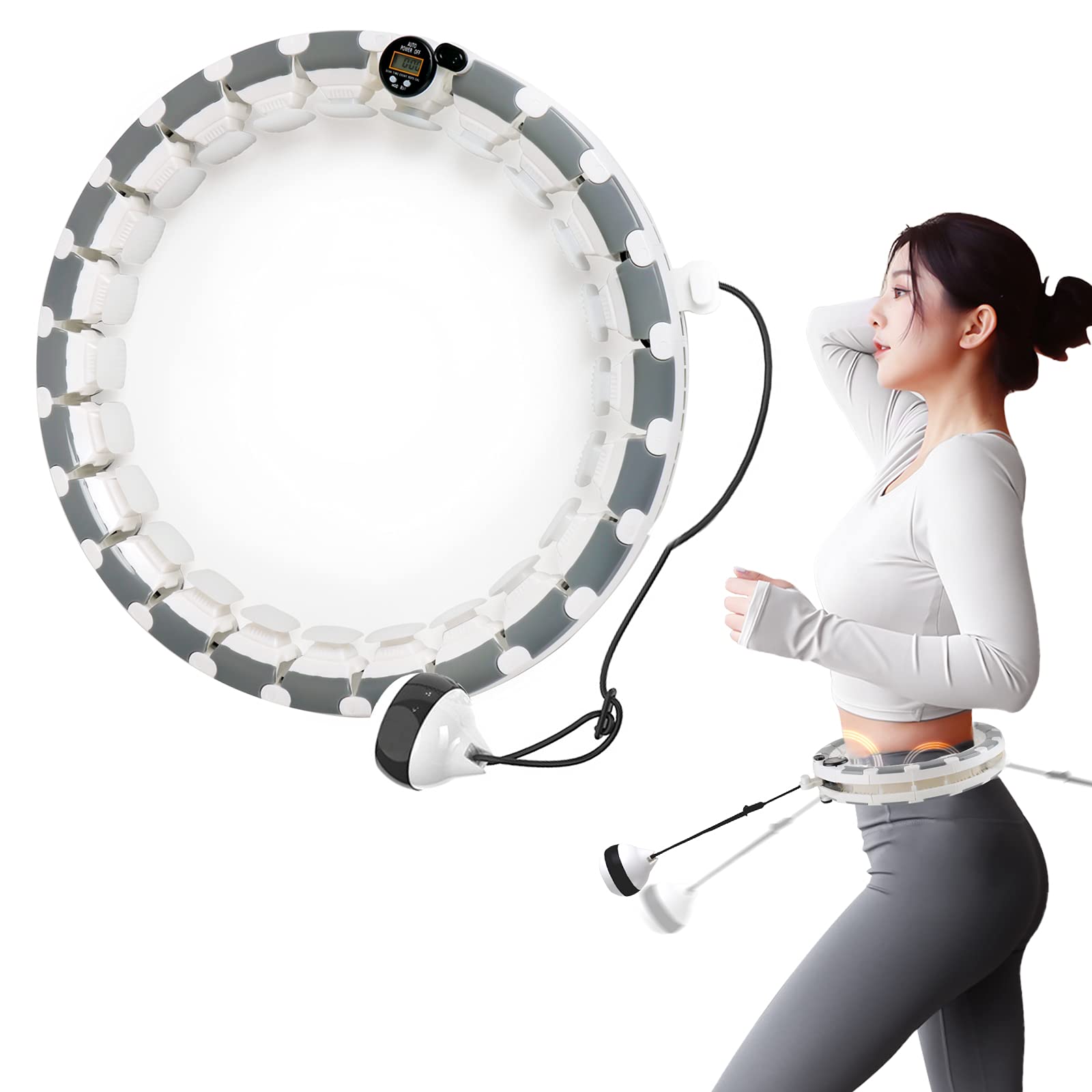 Amazon | JIGUOOR スマートフラフープ 落ちない フラフープ カウンタ