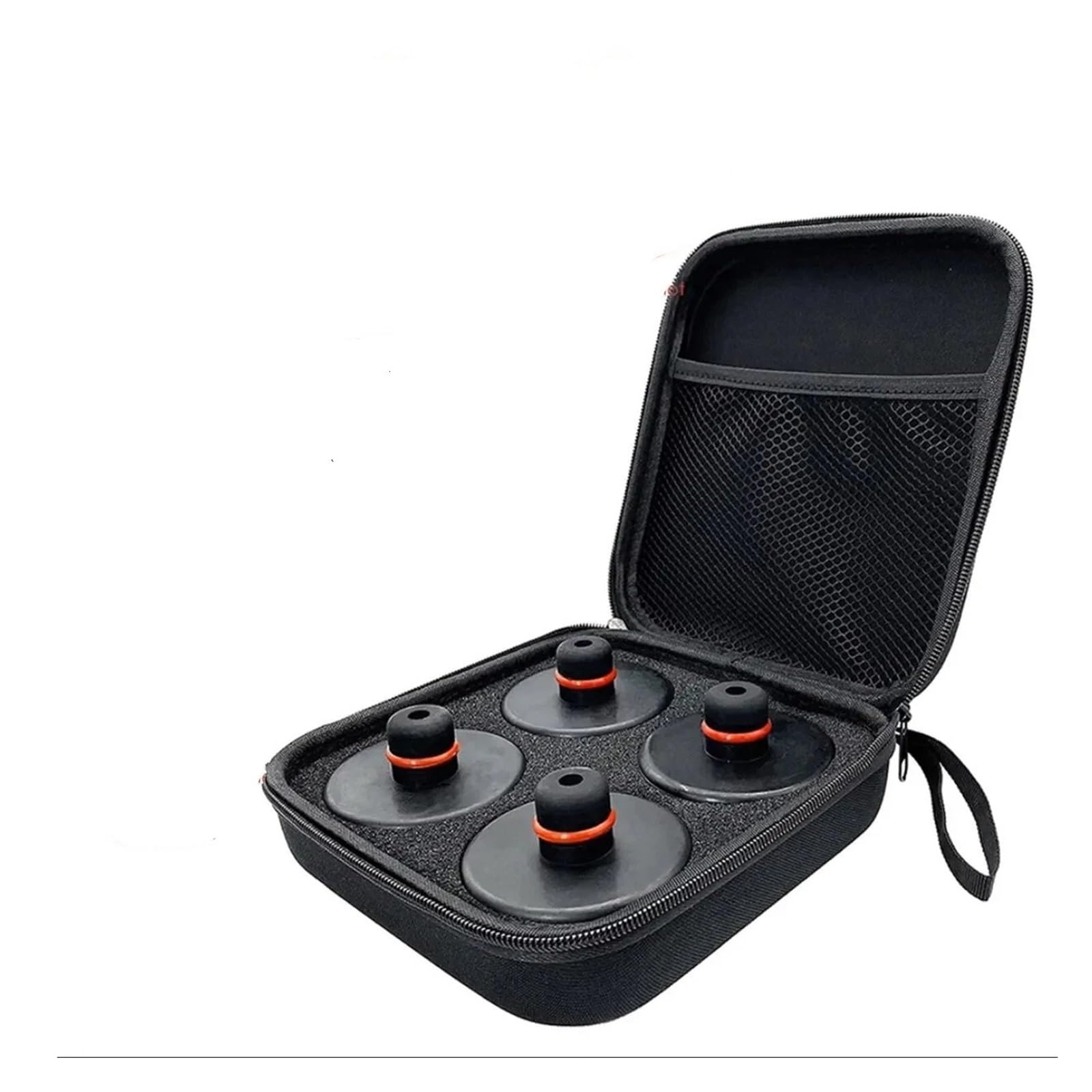 lewarek stojący Gumowy podnośnik samochodowy Adapter narzędzia Podwozie z futerałem do przechowywania Nadaje się do akcesoriów samochodowych podnośników manewrowych(Best 4pcs with Box)