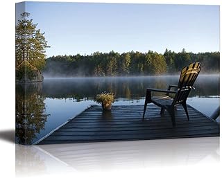 Morning View at Weslemkoon Lake - Canvas Art Wall Art - 24