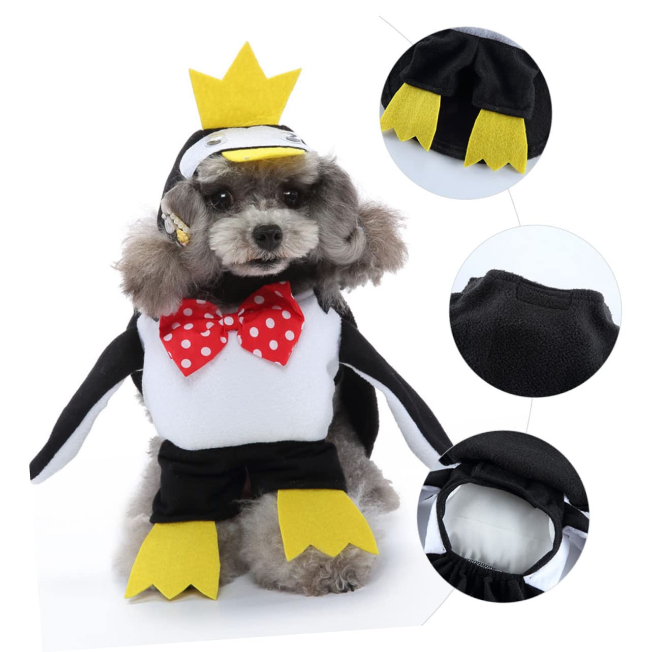 HEMOTON 3 Juegos Disfraz para Perros y Gatos Disfraz de Halloween Ropa para Mascotas Adorable Ligera para Fiestas y Sesiones Fotográficas XL