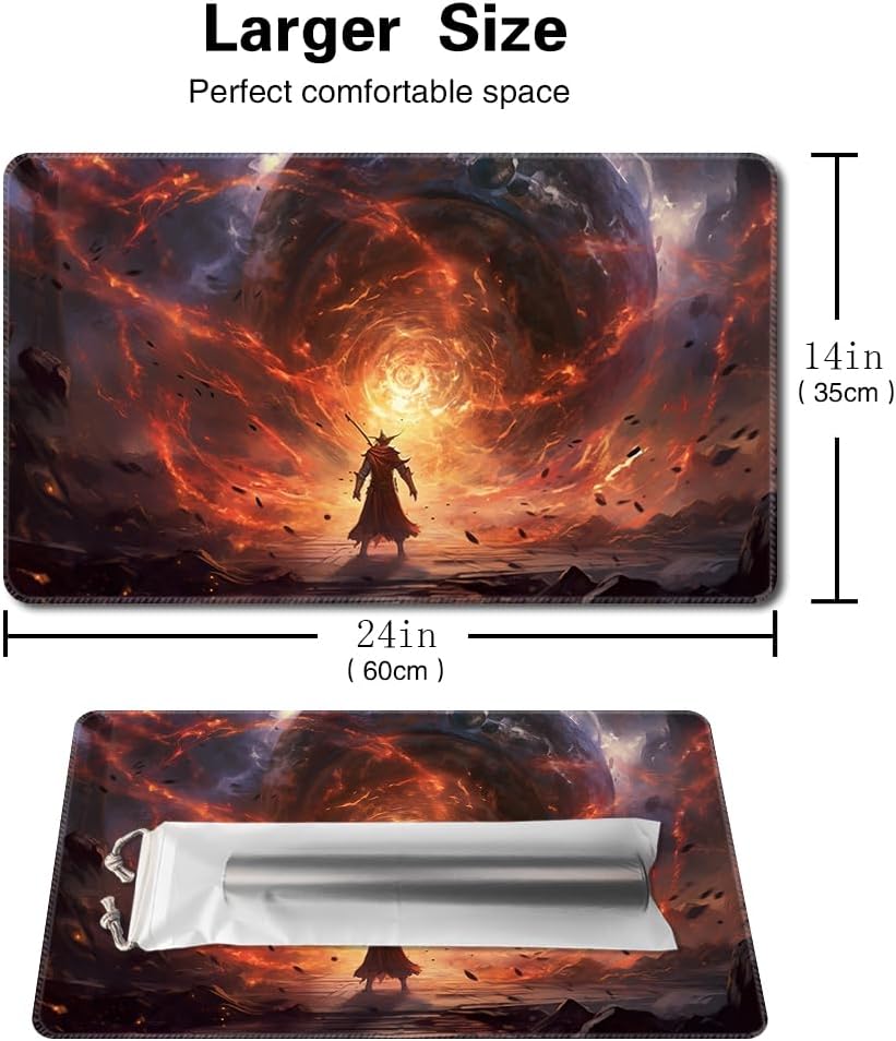 MTG Playmat - Non-Slip Backing Printing, Ideal for Card Game Enthusiasts TCG Playmat (Dimensional Sword Art-No Deck)