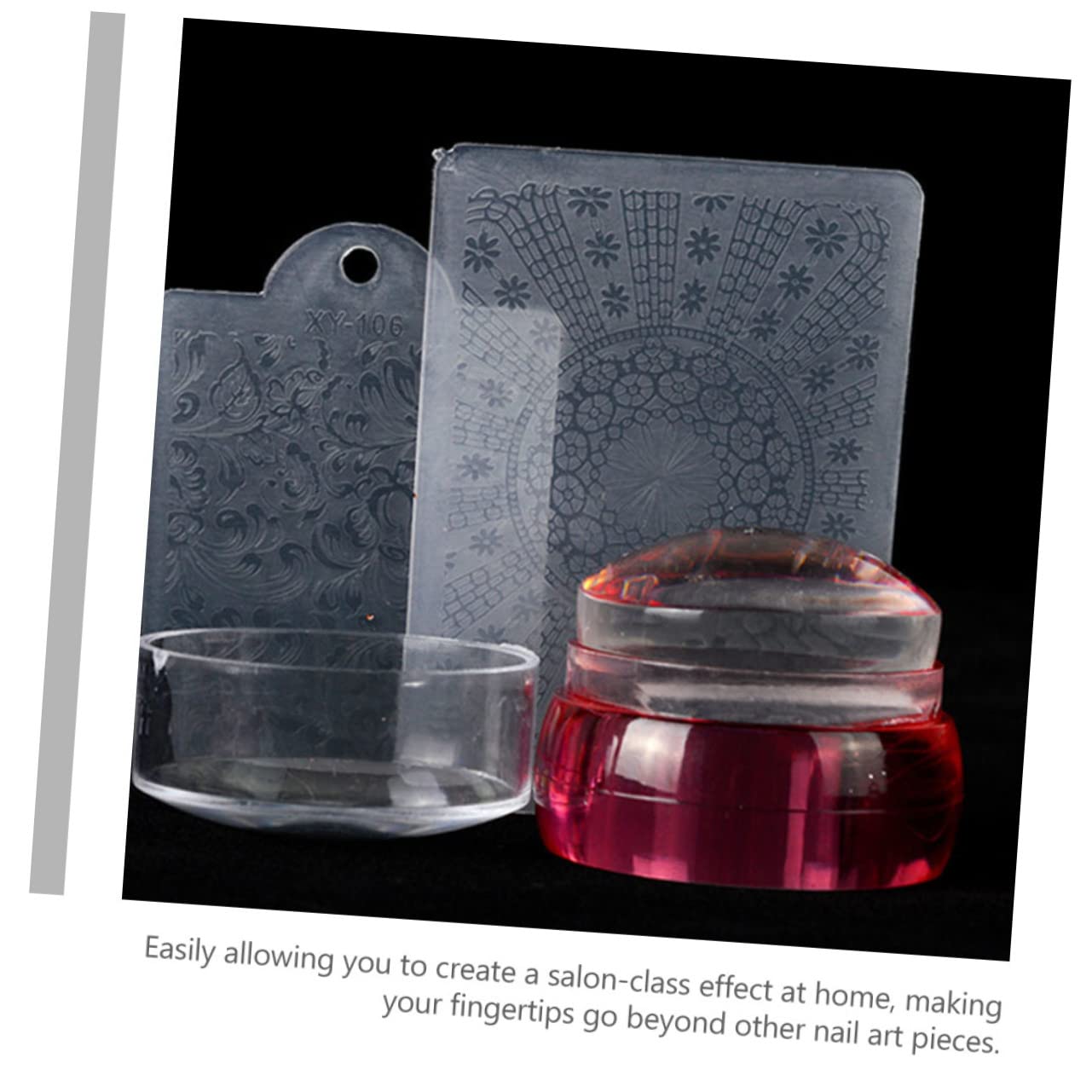 POPETPOP 9sets Kit Per Stamping Unghie Di Piastre Artistiche Per Unghie Con Stamper e Design Unici Per Manicure Fai Te Casa Facile e Divertente Da Usare