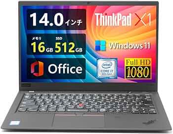 Amazon.co.jp: 【整備済み品】ThinkPad X1 Carbon(Gen 6) 2018年モデル