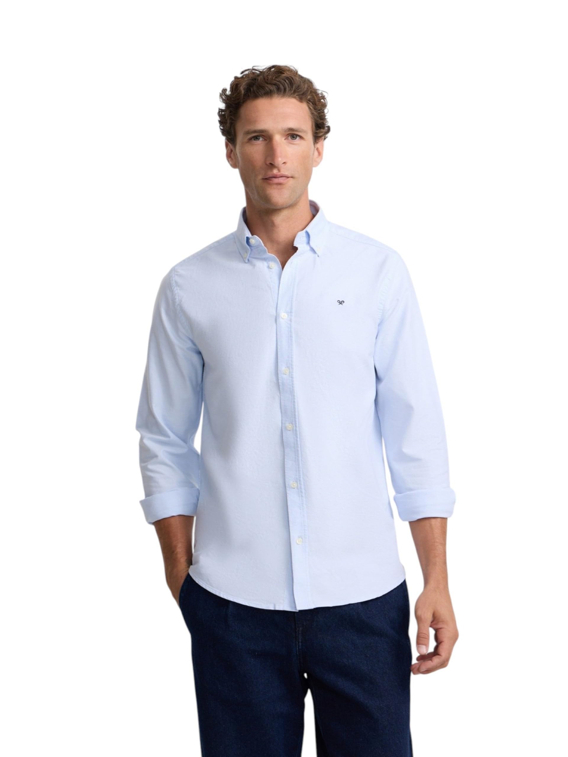 SILBON Camisa Sport Oxford Regular Fit para Hombre