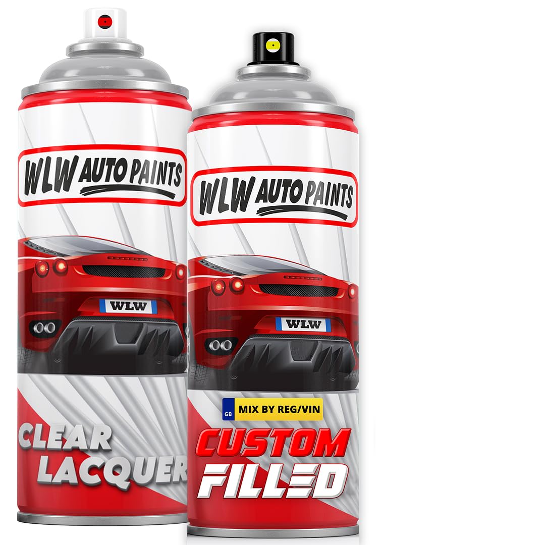 Xtremeauto Aerosol Spray Paint Can Kit Mixed to Car Registration - Perfect Match for Car Paint (Aerosol + Lacquer)