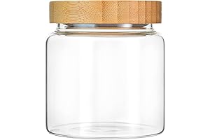 480 ml / 16 oz Glass Jar with Bamboo Lid (Set of 6)