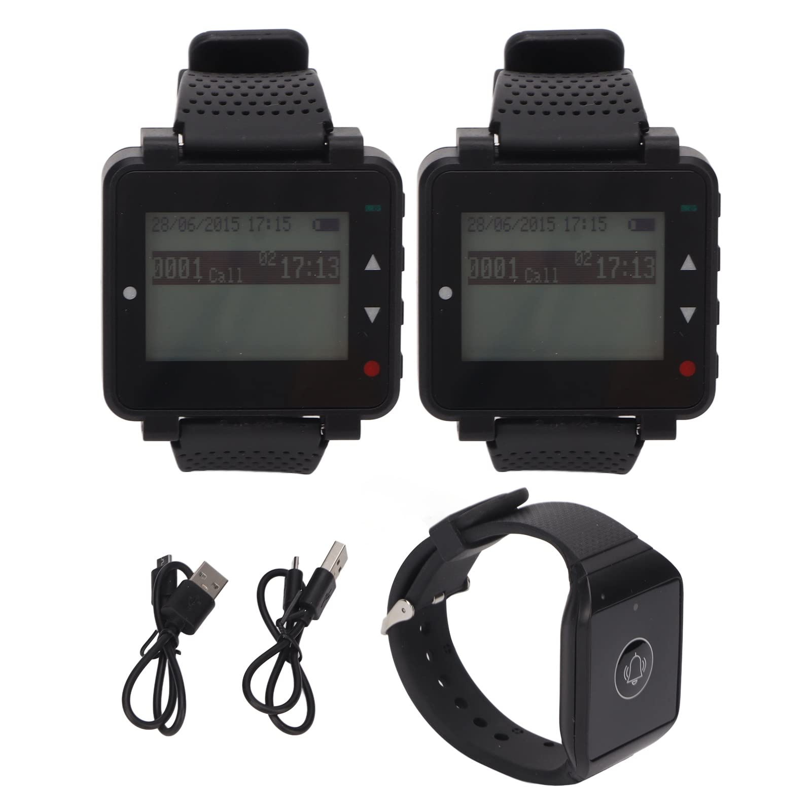Gedourain Sistema di Servizio al Cameriere, Sistema di Chiamata a 2 ricevitori Design dell'orologio ampiamente utilizzato per L'Ufficio