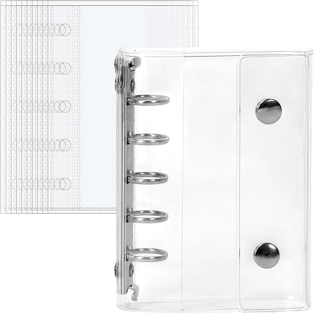 Amazon.co.jp: abzdfty シール帳 透明 女の子 はがせる M5 シール手帳