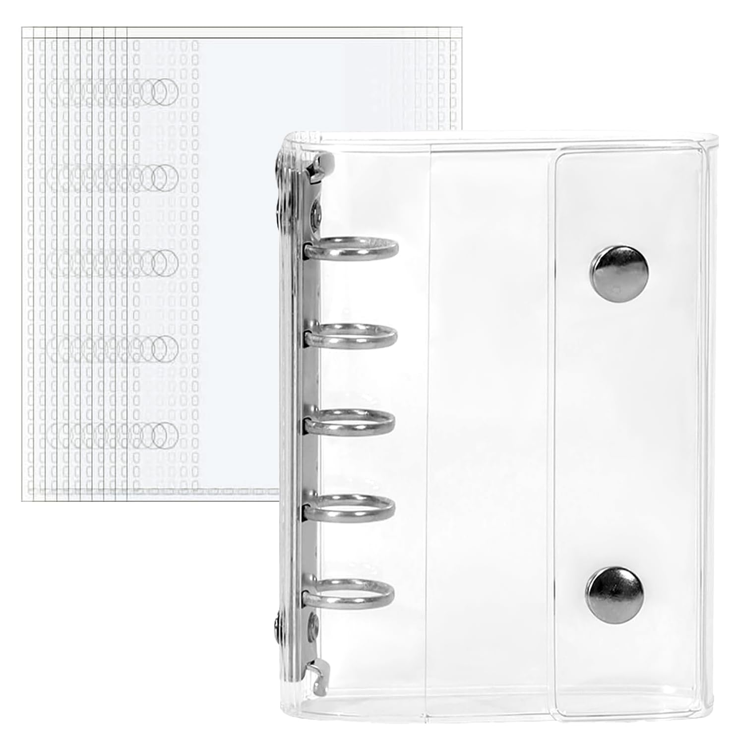 Amazon.co.jp: abzdfty シール帳 透明 女の子 はがせる M5 シール手帳