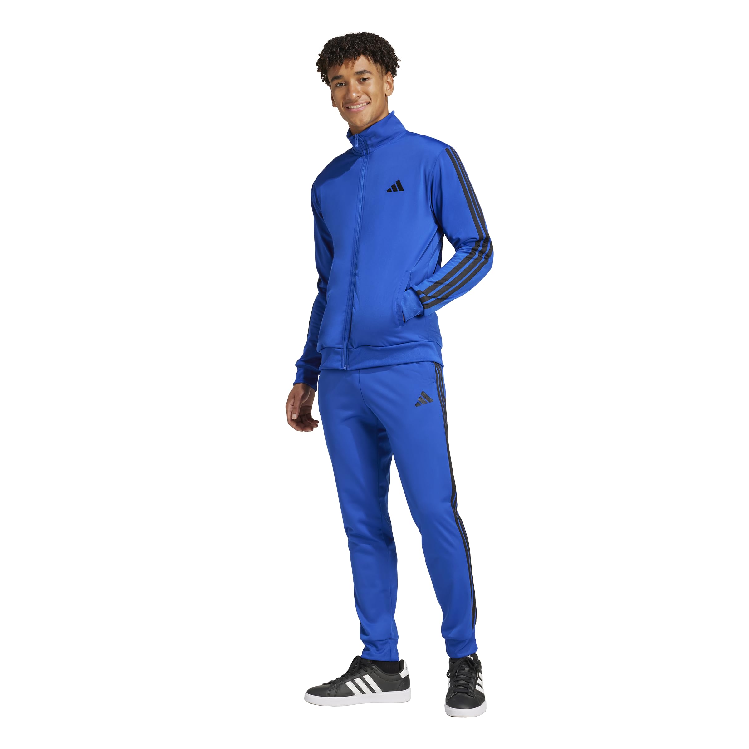 adidas Herren Size Basic 3-Streifen Tricot Track Suit