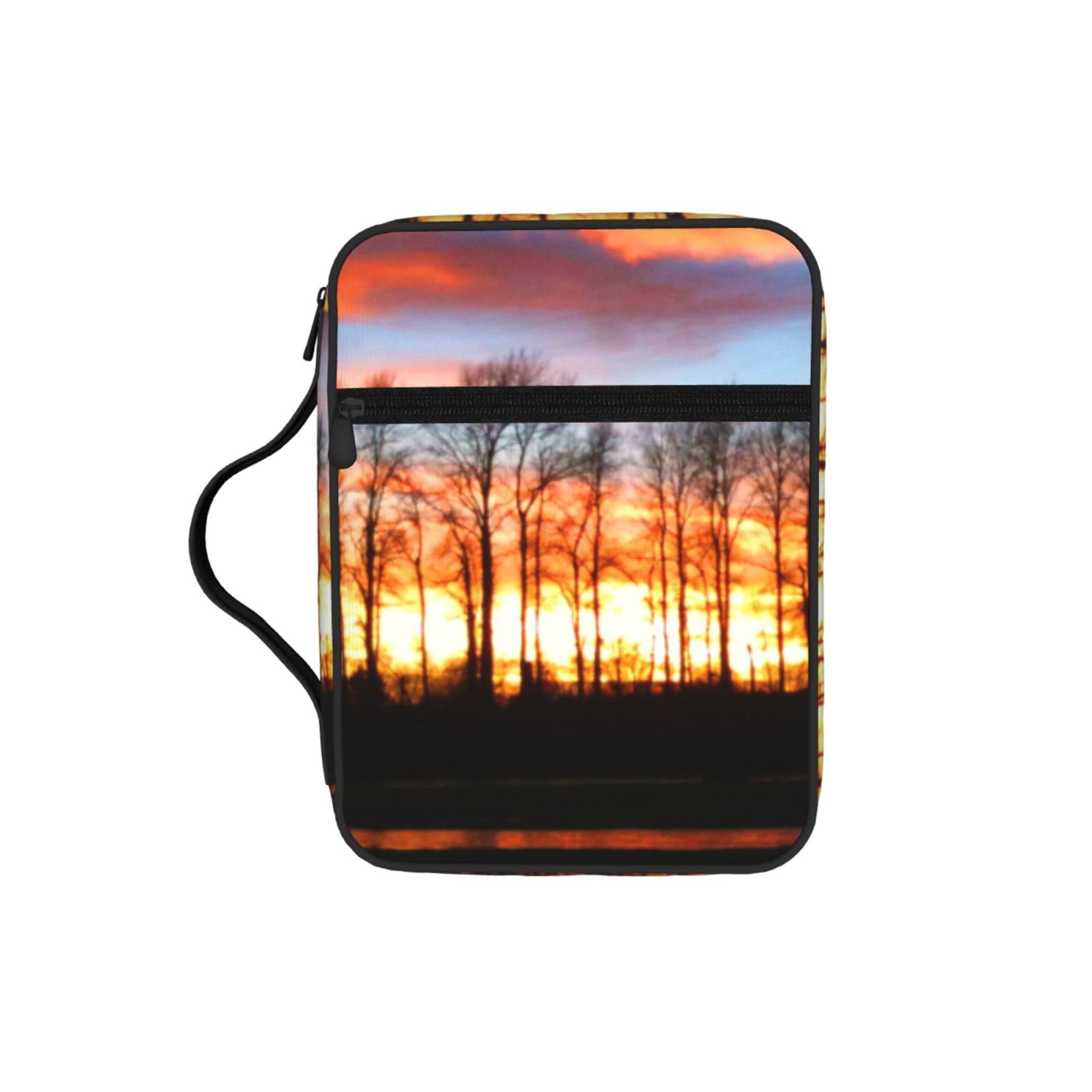 Beautiful Sunset Bible Cover Case Waterproof Bible Bag With Handle Organizer Storage Book Cover For Bible Study