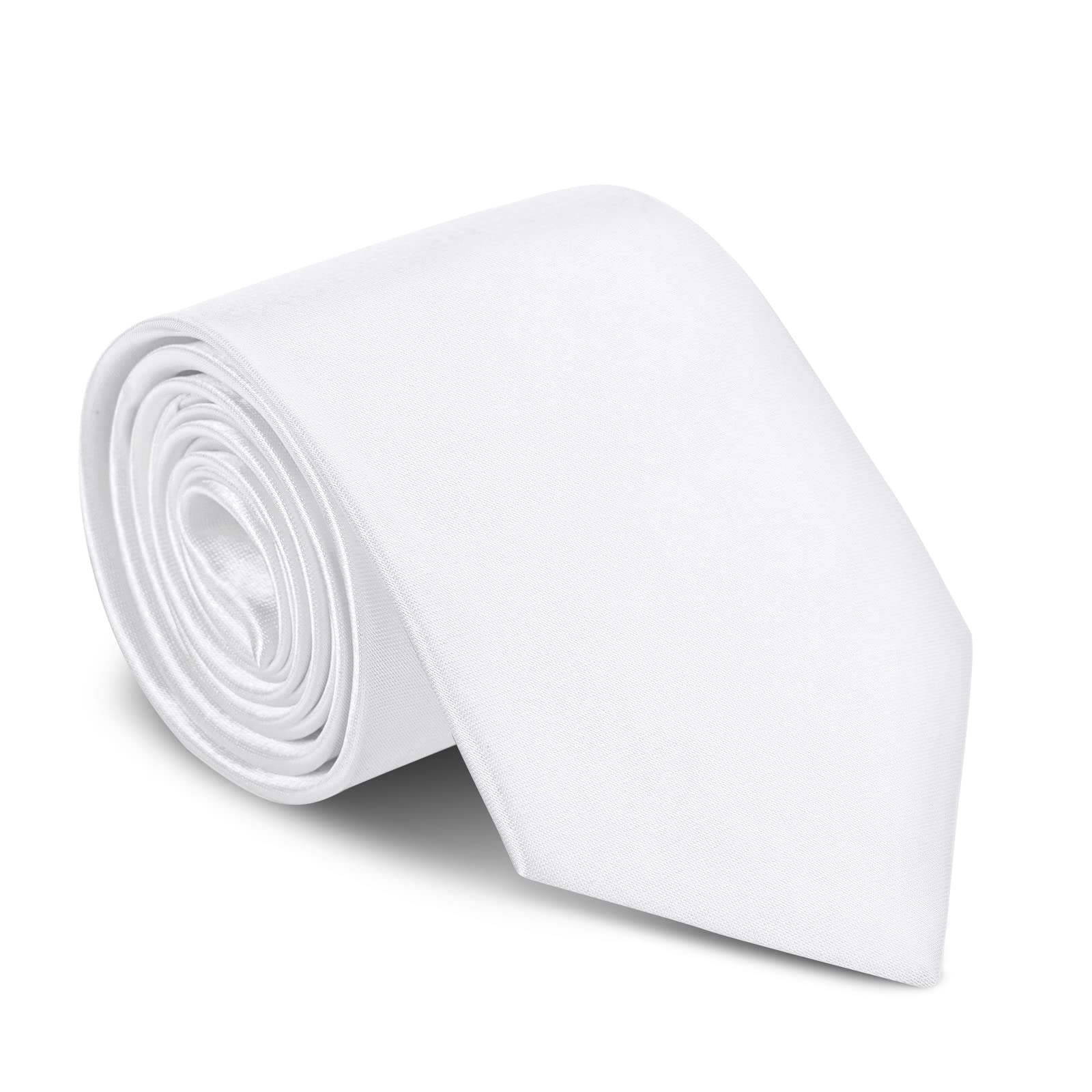 URAQT Cravatta Uomo, Cravatte Slim Uomo Eleganti Neckties, Sottile Tinta Unita Cravatta in Diversi Colori, Cravattino per Lavoro, Festa