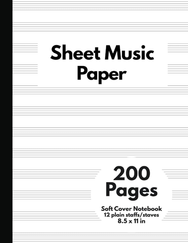 sheet-music-paper-standard-music-manuscript-paper-blank-sheet-music-notebook-12-staffs-staves-per-page-8-5-x-11-soft-cover-200-pages-publishing-bibliophile-9798772018088-amazon-com-books for Blank Sheet Music Printable Pdf Free Sheet Music Paper: Standard Music Manuscript Paper, Blank Sheet Music Notebook, 12 Staffs/Staves Per Page, 8.5 x 11, Soft Cover, 200 Pages: Publishing, Bibliophile: 9798772018088: Amazon.com: Books for Blank Sheet Music Printable Pdf Free
