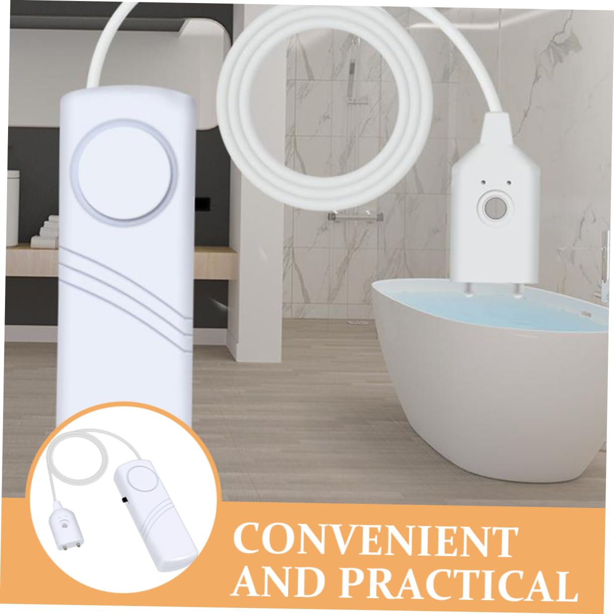 Mipcase 5pcs Water Leak Sensor Leak Detector for Home Flood Sensor Drip Alert Easy Install