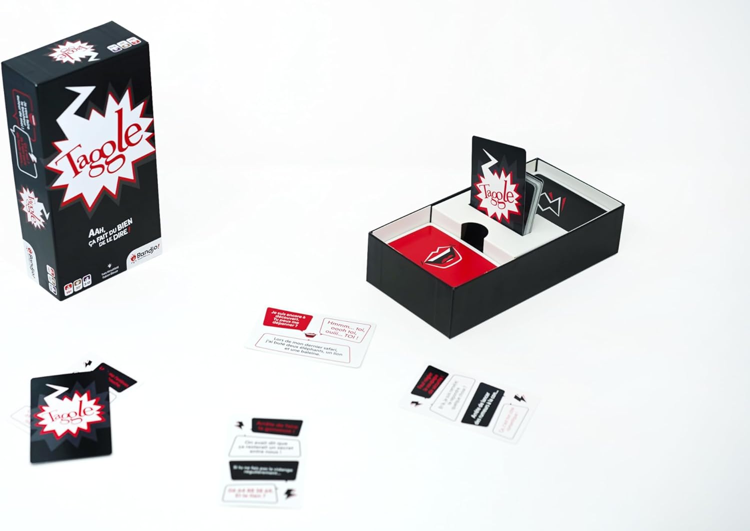 Bandjo - Taggle ça fait du Bien de le Dire - Ambiance Game - Game with Friends - Card Game - Dialogue - from 14 Years, 3760285110173