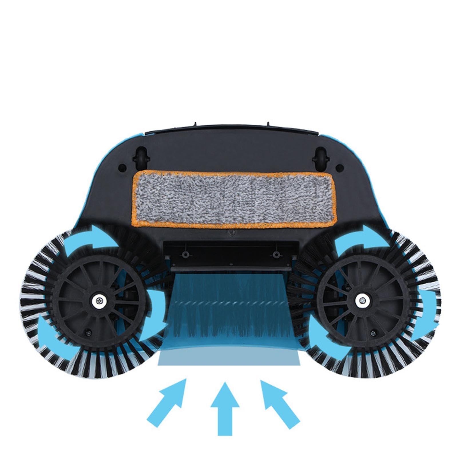 Fulenyi Balayeuse à Tapis à poussée Manuelle, balayeuse de Tapis | Balayeuse Non électrique | Outils de Nettoyage de Sol, balayeuse à poignée réglable pour Nettoyer Les Poils d'animaux, Les débris