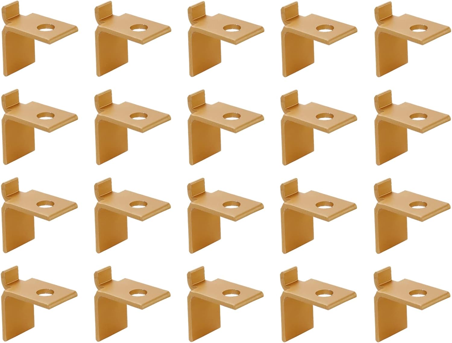 Antrader 20Pcs Adjustable Supports Clip,Pilaster Shelf