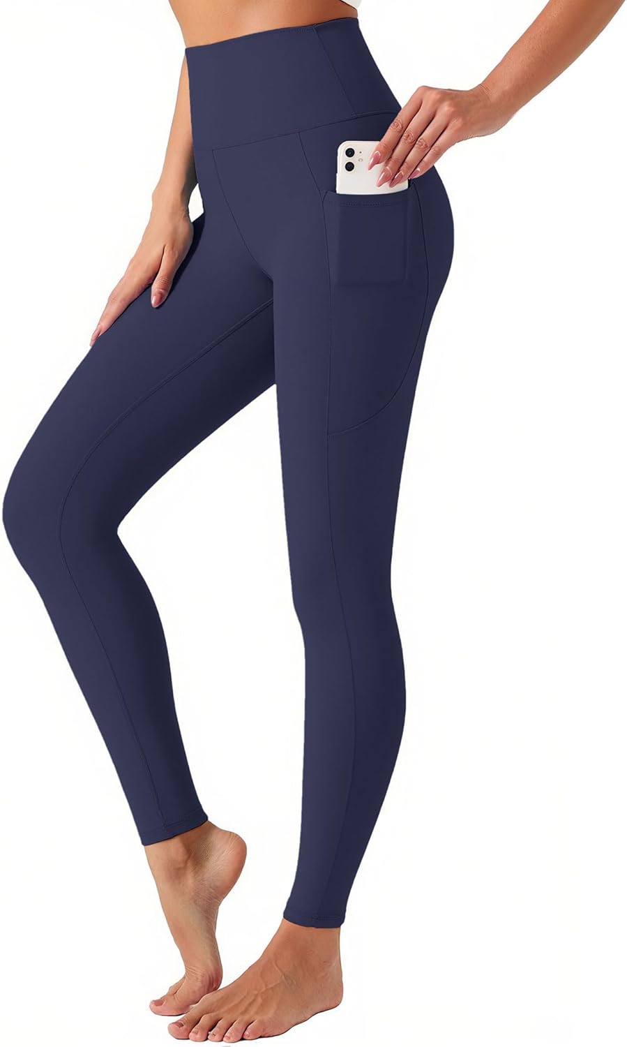 YOYOYOGA Leggings for Women High Waisted Yoga Pants Tummy Control Workout Athletic Leggings with Pockets