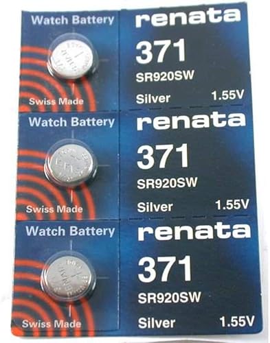 Miniatura 1 de Baterías de reloj Renata #371 3Pcs