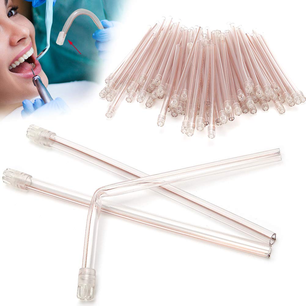 Tubo aspiratore per espulsore di saliva, tubo aspiratore per espulsore di saliva 100 pezzi, punta di aspirazione monouso, strumento per la cura orale chirurgica in plastica per trattamento ortodontico