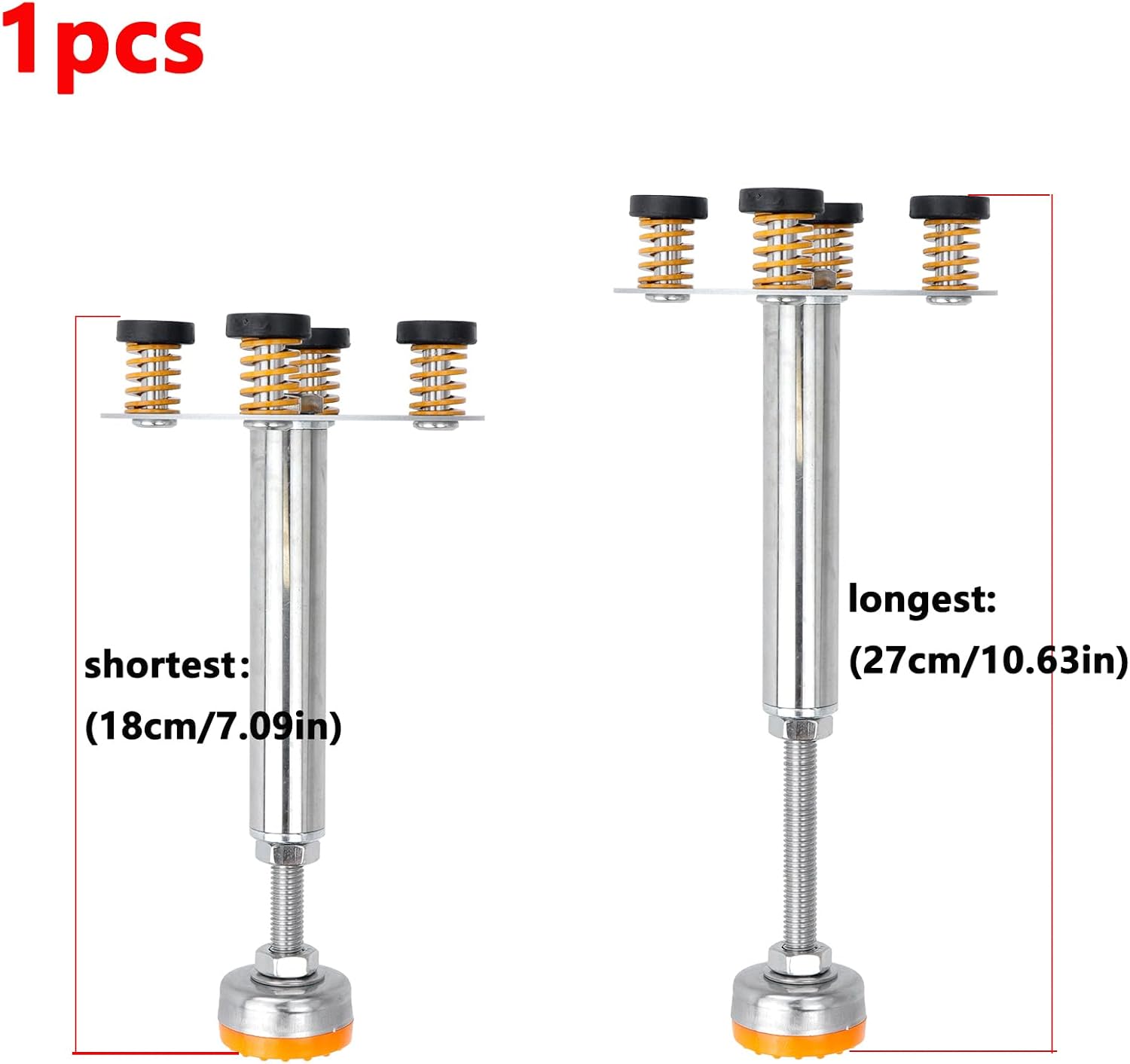 Antrader Garbage Disposal Support,Stainless Steel Adjustable Garbage Disposal Shock Absorber Support Brackets Noise Reduction Installation Kit,1Pcs (18-27cm(7.09"-1.63")