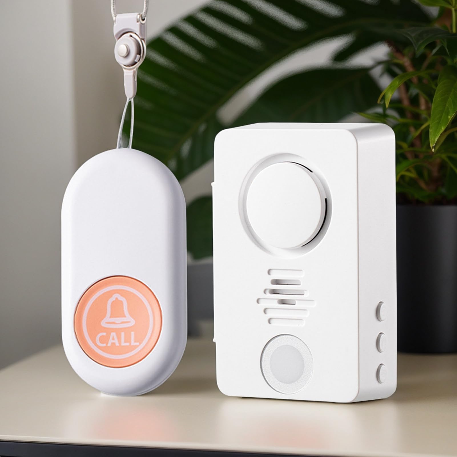 Alarmas de Cama para Personas Mayores, Timbre Inalámbrico De Alerta para Mesita De Noche, Dispositivo De Llamada De Bajo Consumo para Adultos Mayores Niños Y Pacientes con Enuresis