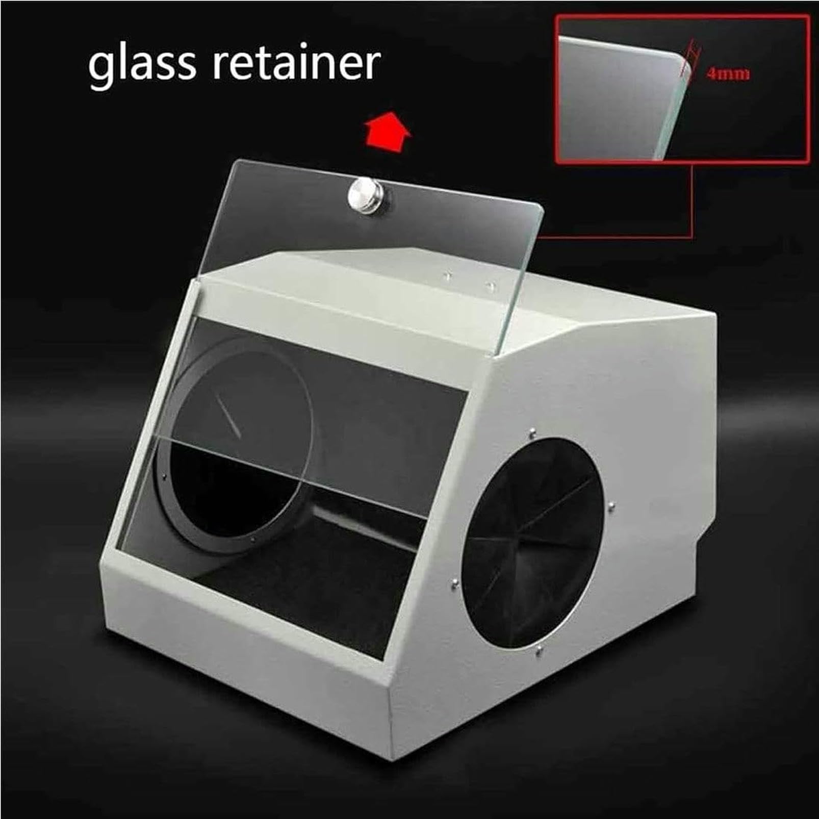 Caja colectora de polvo con extractor de vacío y filtro para aplicaciones dentales y de molienda, protege del polvo, solución eficiente y fiable