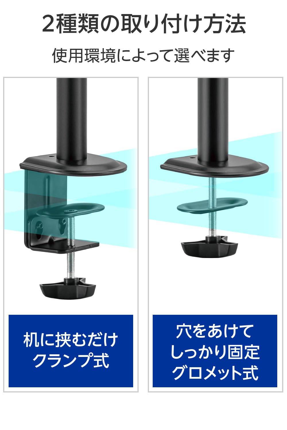 Amazon.co.jp: グリーンハウス デュアルモニターアーム 縦並び2画面 17